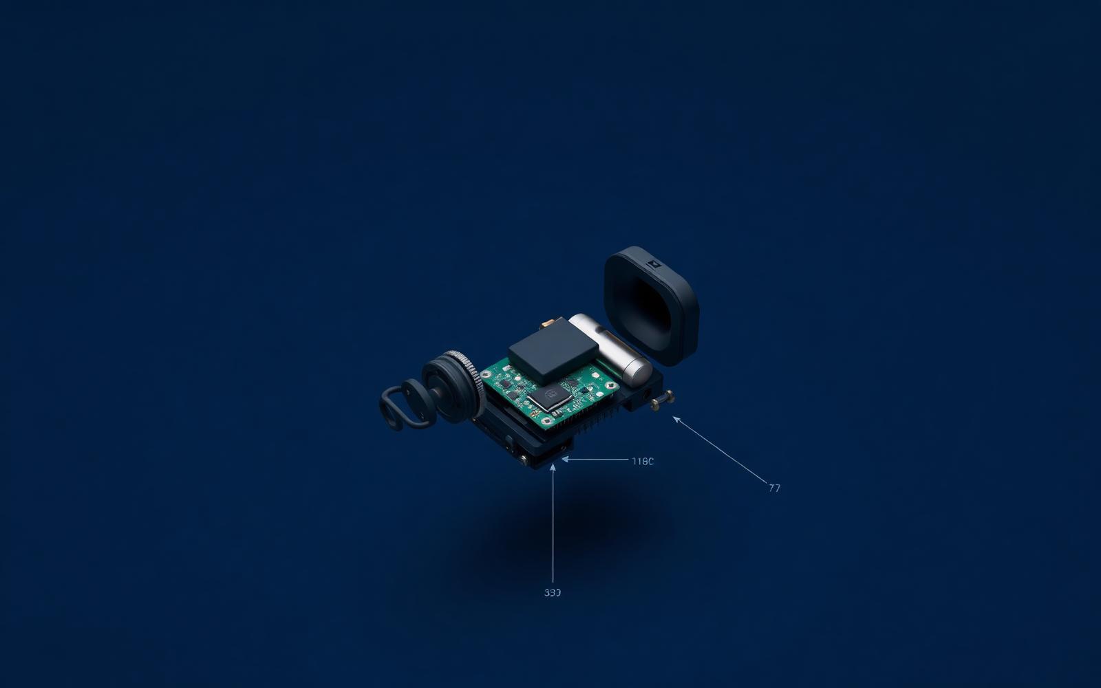 Exploded view of a hardware product — every part accounted for, every revision linked.
